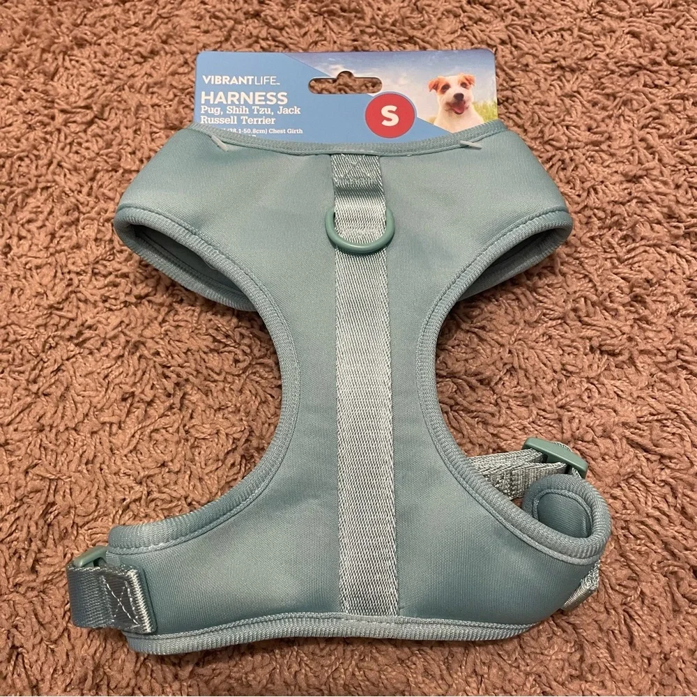 VibrantLife Small Soft Padded Dog Harness in Sage Green